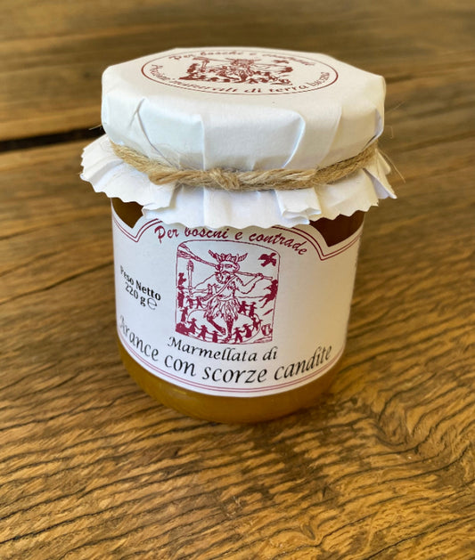 Marmellata di arance con scorzette candite