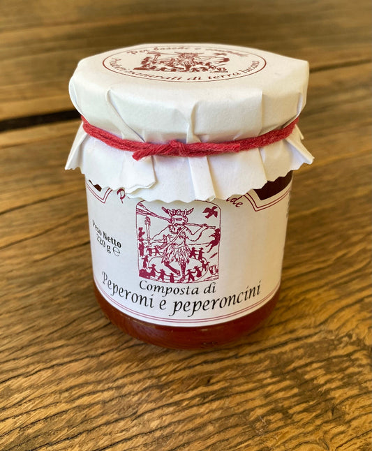 Composta di peperoni e peperoncino