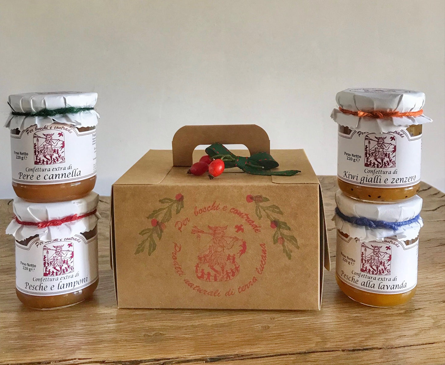 Tasting box with 12 flavors in a 40 g jar