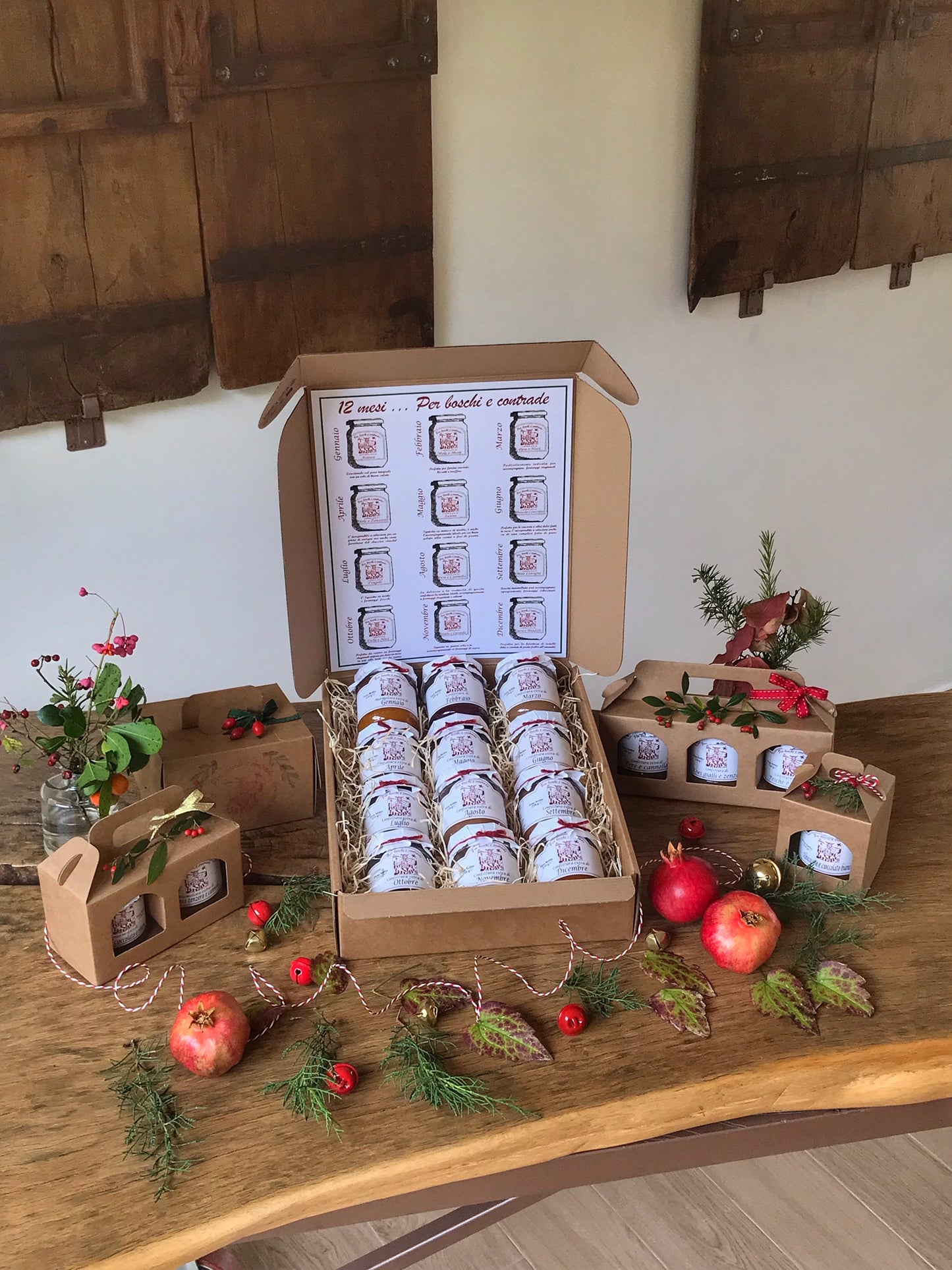 Scatola Calendario dei mesi - Comincia il nuovo anno con una confettura diversa ogni mese !!!