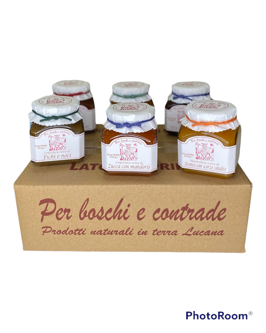 Box degustazione 6 gusti in vaso da 350 g