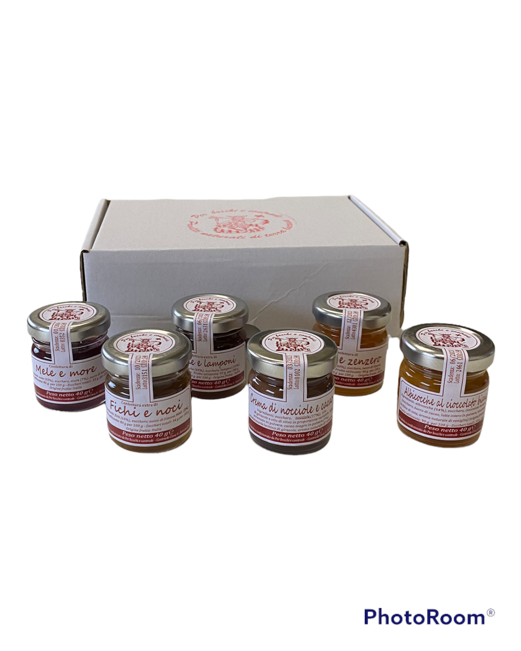 Box degustazione 12 gusti in vaso da 40 g