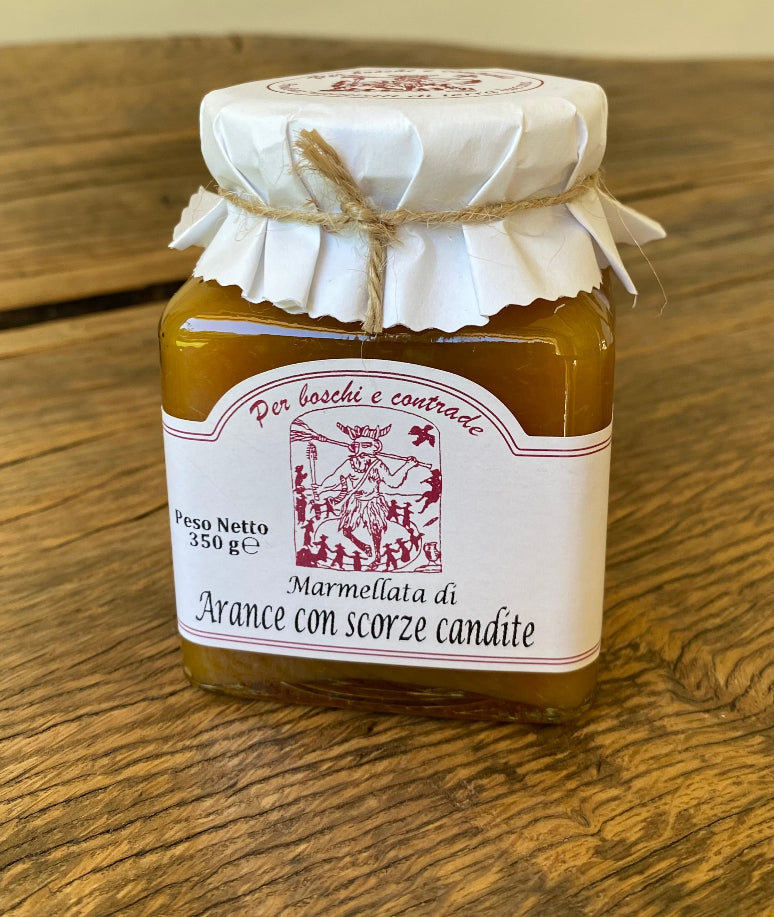 Marmellata di arance con scorzette candite
