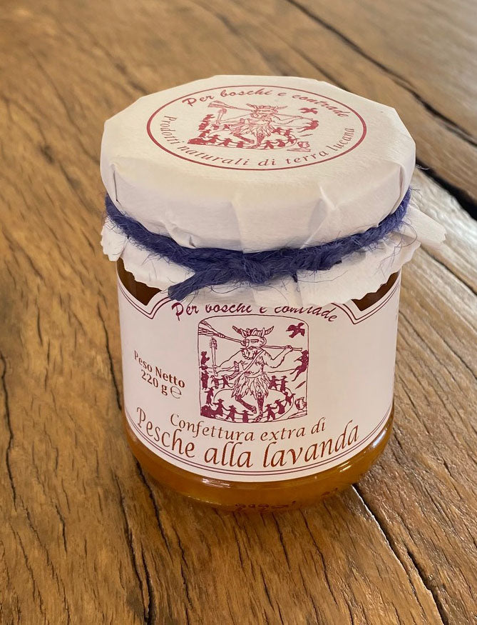 Lavender peach extra jam