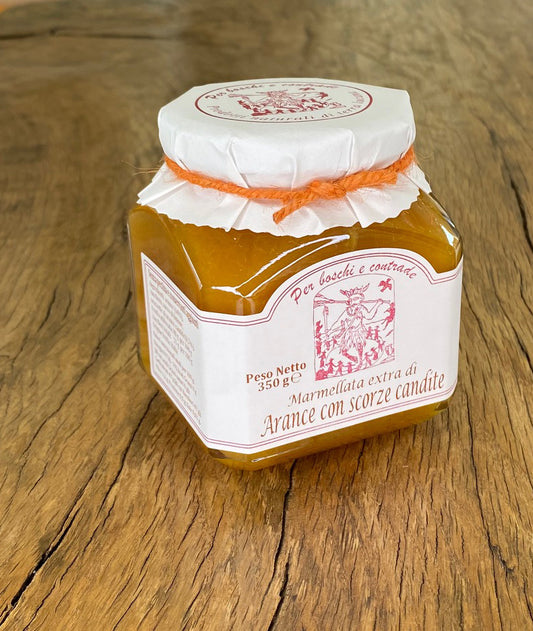 Extra orange marmalade with candied peel